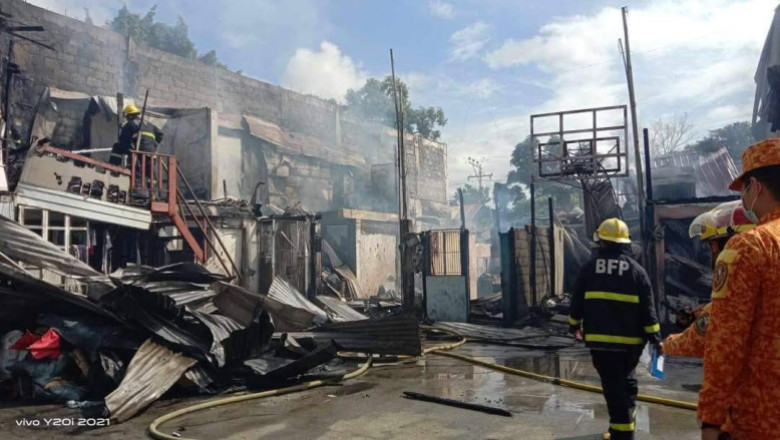 16 balay nasunog sa Brgy. Maa