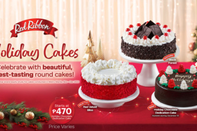Complete your merry celebrations with Red Ribbon’s Holiday Cakes