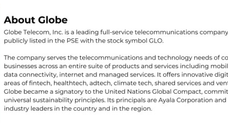 Globe reiterates the need for a validated database for stricter implementation of the SIM Card Registration Act