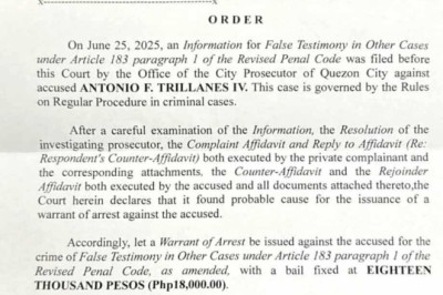 Trillanes posts bail after  surrender in perjury case