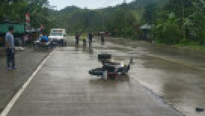 MAG-INAHAN NGA NITABOK SA HIGHWAY, NABANGGAAN UG MOTOR, 1 PATAY