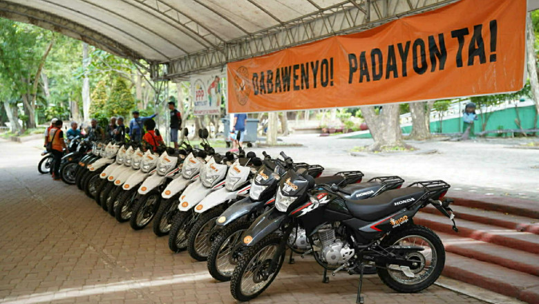 54 Davao City barangays receive motorcycles for peace, emergency response