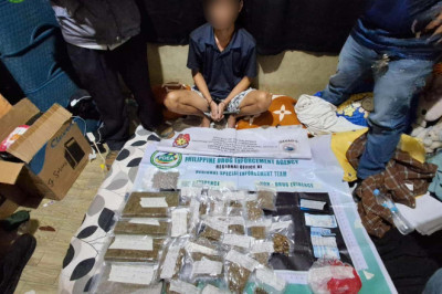 18-year old arrested  in Davao City buy-bust op; P1. 6-M marijuana  seized
