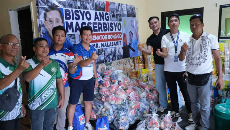 Bong Go reiterates commitment to reach disaster-stricken communities as team gives aid to tropical storm victims in Surigao del Norte