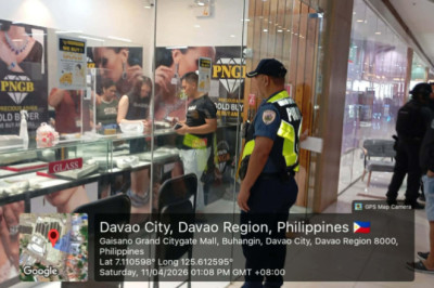 JEWELRY STORE SUD  SA GAISANO GRAND CITY GATE, GISULOD UG TULISAN; MGA ALAHAS LIMAS