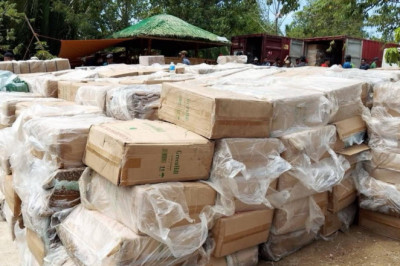 P22.5-M  WORTH OF SMUGGLED CIGARETTES SEIZED IN DAVAO DEL NORTE