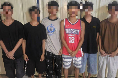6 minors in police  custody over stabbing of 2 students in Damosa
