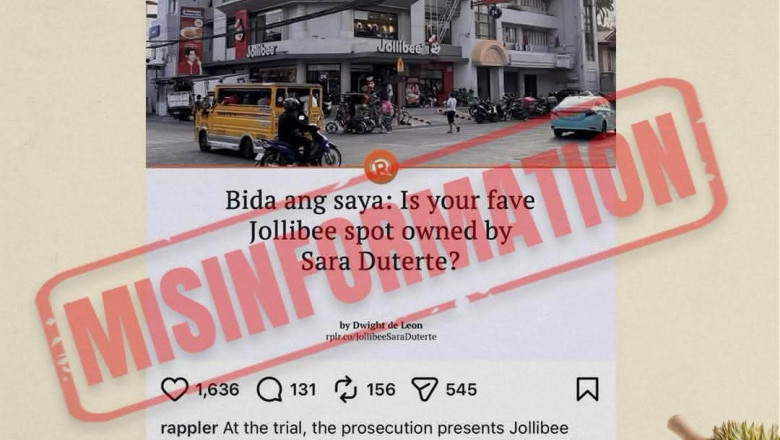 VP Sara denies Jollibee franchise ownership, hits rappler over reporting